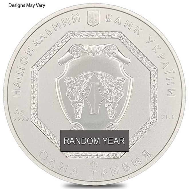 1 oz Ukraine Archangel Michael Silver Coin BU (Random Year)