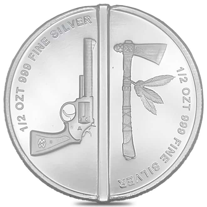 Tube of 20 - 1 oz Western Warrior Divisible Silver Round .999 Fine