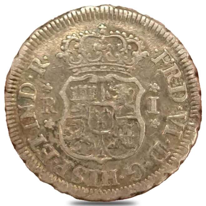 1 Real Mexico Spanish Colony Silver Coin (Random Year)