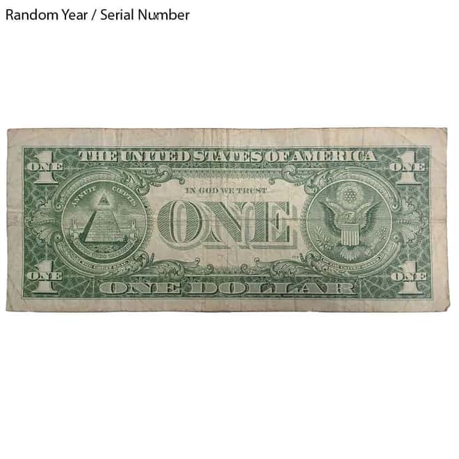 $1 Silver Certificate Currency Star Note Avg Circ (Random Year)