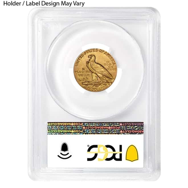 $2.5 Gold Quarter Eagle Indian Head PCGS AU 55 (Random Year)