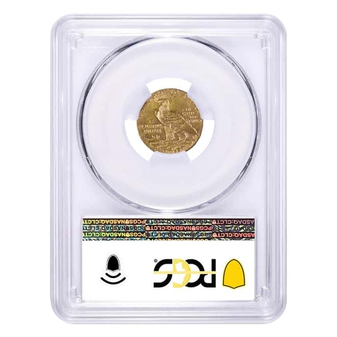 $2.5 Gold Quarter Eagle Indian Head PCGS MS 62 (Random Year)