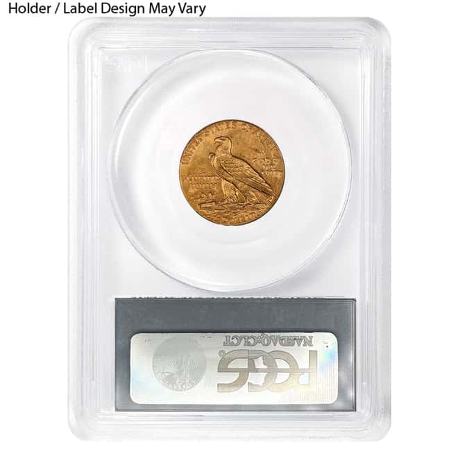 $2.5 Gold Quarter Eagle Indian Head PCGS MS 63+ (Random Year)