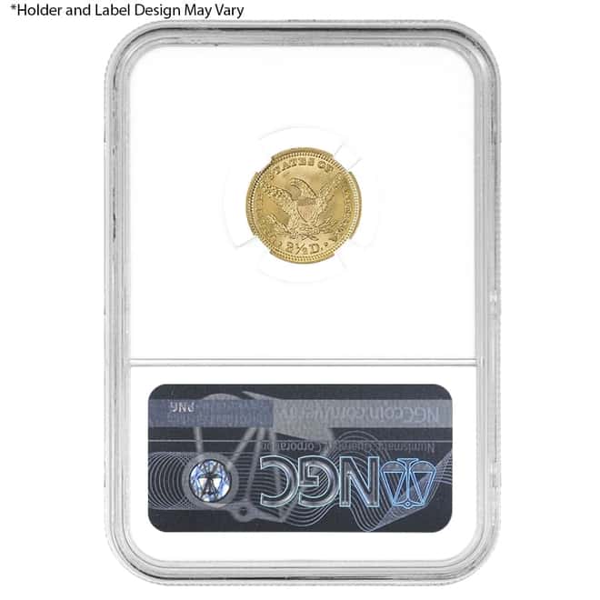 $2.5 Gold Quarter Eagle Liberty Head NGC MS 63 (Random Year)