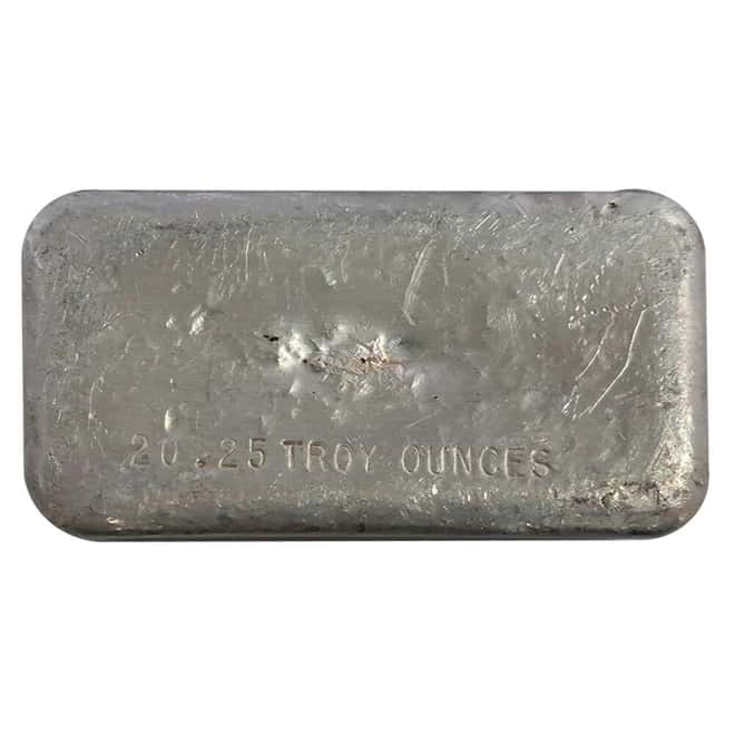 20.25 oz AgNON Vintage Poured Silver Bar .999+ Fine