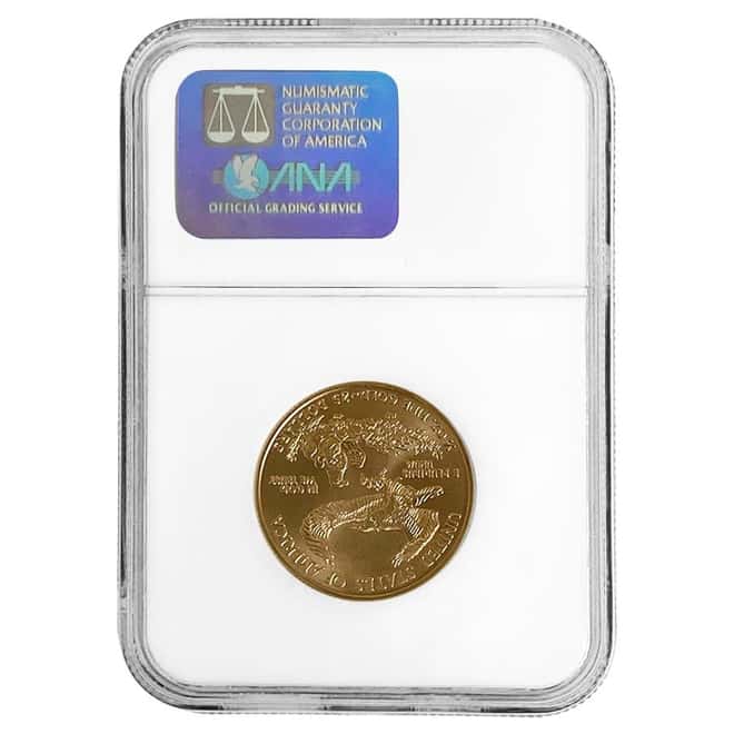 2000 1/2 oz $25 Gold American Eagle NGC MS 70