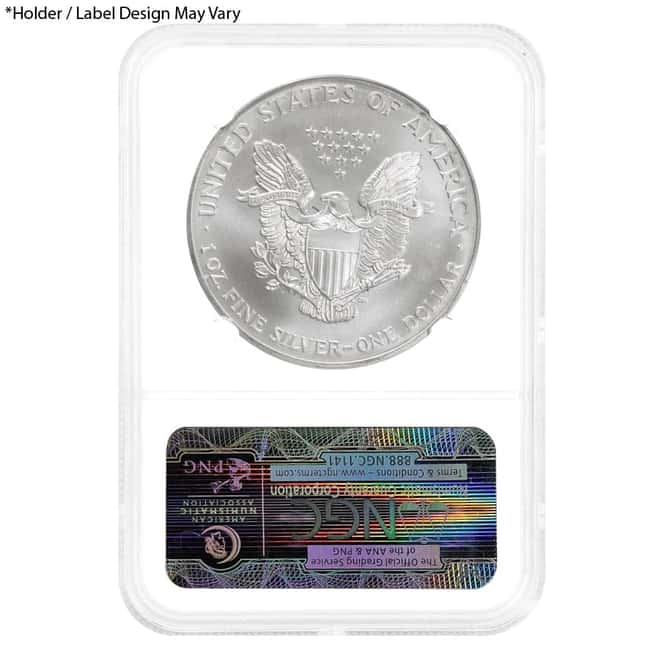 2000 1 oz Silver American Eagle $1 Coin NGC MS 69