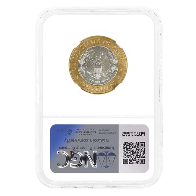 2000-W Gold/Platinum $10 Library of Congress Comm. NGC MS 69
