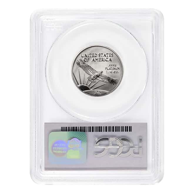 2001 1/4 oz $25 Platinum American Eagle PCGS MS 69