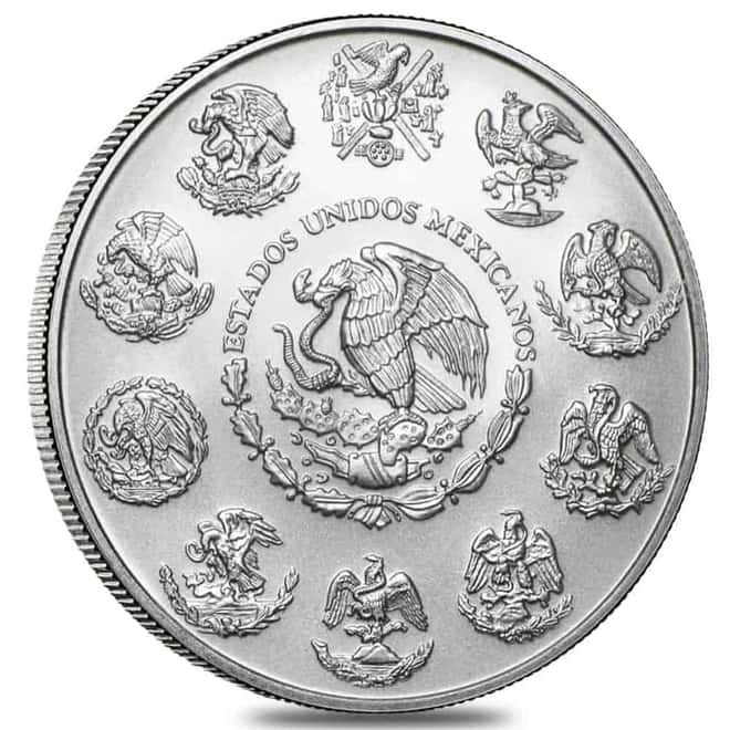2001 5 oz Mexican Silver Libertad Coin .999 Fine BU