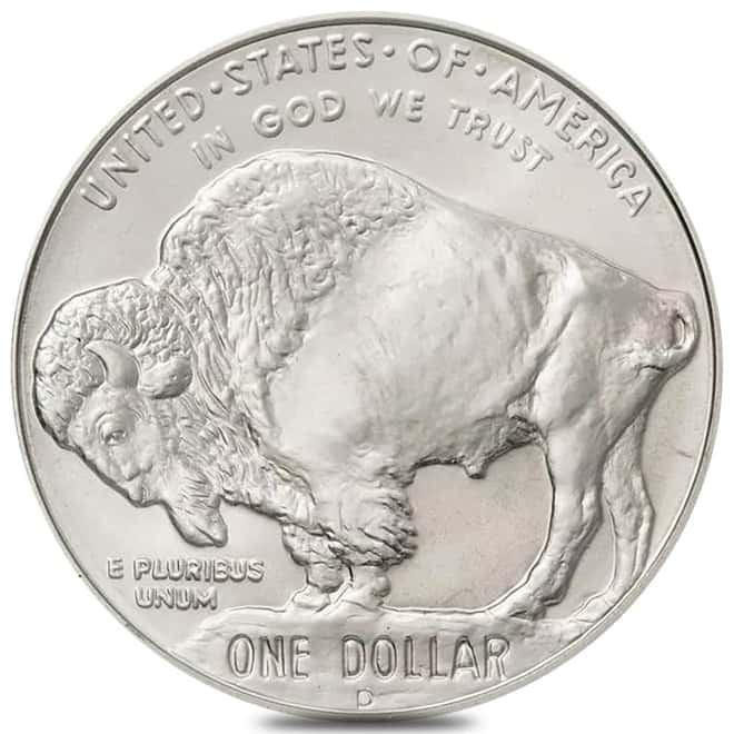 2001-D Silver American Buffalo $1 Comm. BU (w/Box & COA)
