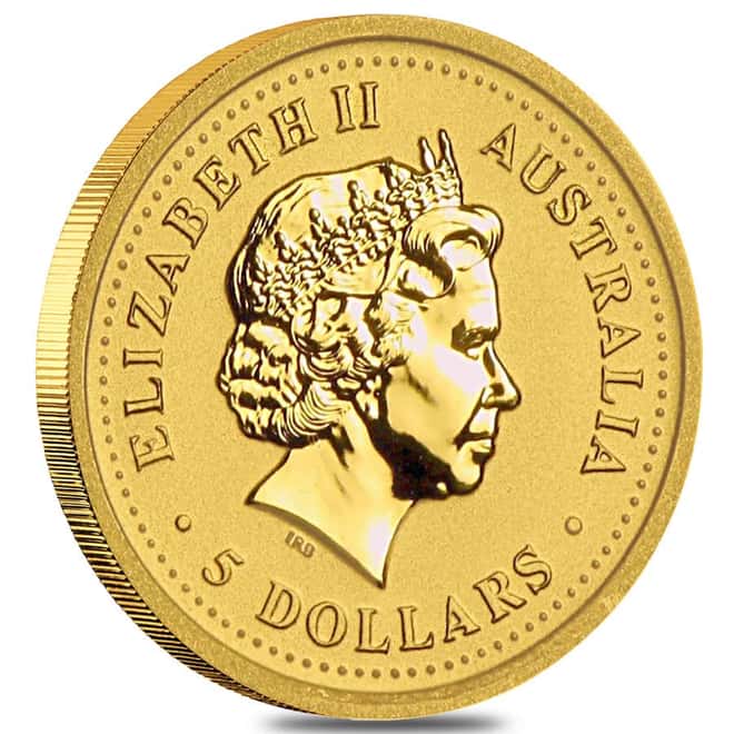 2002 1/20 oz Australian Gold Lunar Year of the Horse Coin (Series 1)