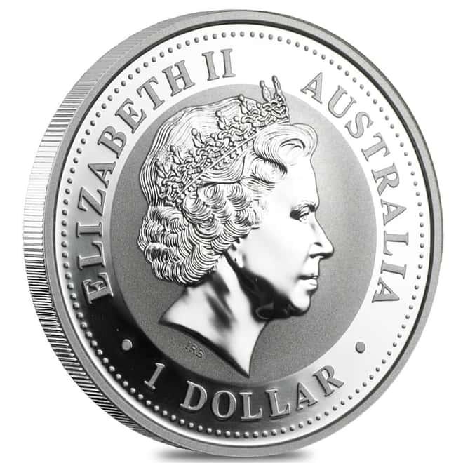 2003 1 oz Silver Lunar Goat BU Australian Perth Mint