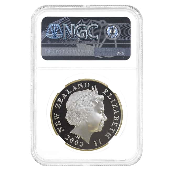2003 New Zealand Post 28.28 gram Lord Of the Rings Proof Silver Coin NGC PF 69 UCAM