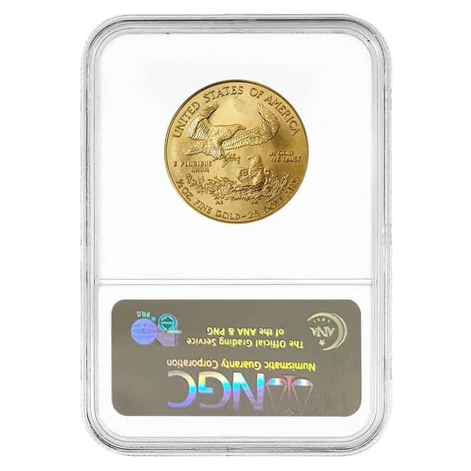 2005 1/2 oz $25 Gold American Eagle NGC MS 70