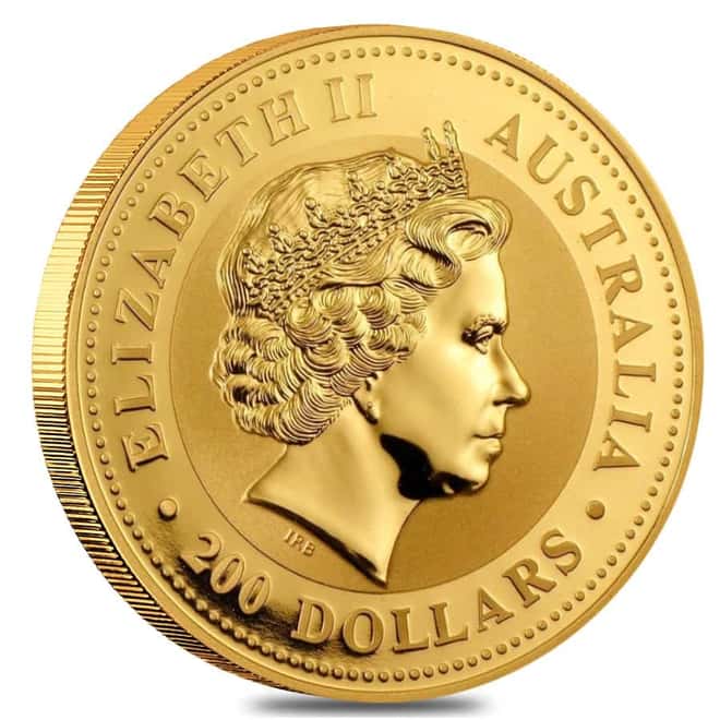 2005 2 oz Gold Lunar Year of The Rooster BU Australian Perth Mint (Series I)
