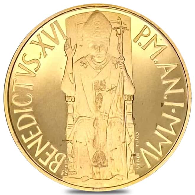 2005 Vatican City Christian Sacraments: Baptism 50 Euro Gold Coin