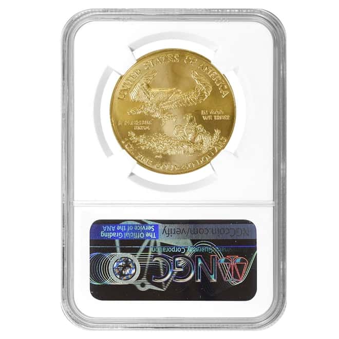 2006-W 1 oz $50 Burnished Gold American Eagle NGC MS 68