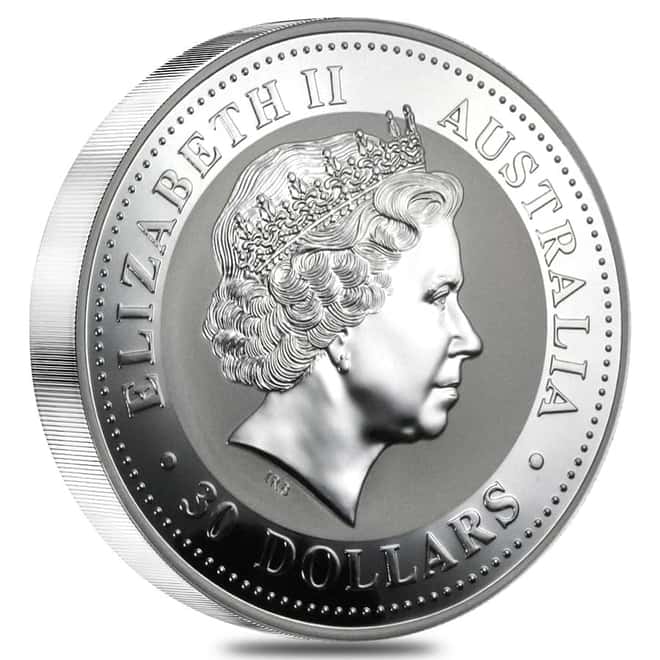 2006 1 Kilo Silver Lunar Year of The Dog BU Perth Mint