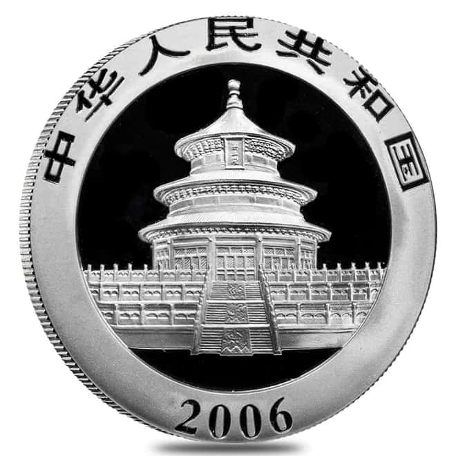2006 1 oz Chinese Silver Panda 10 Yuan .999 Fine BU
