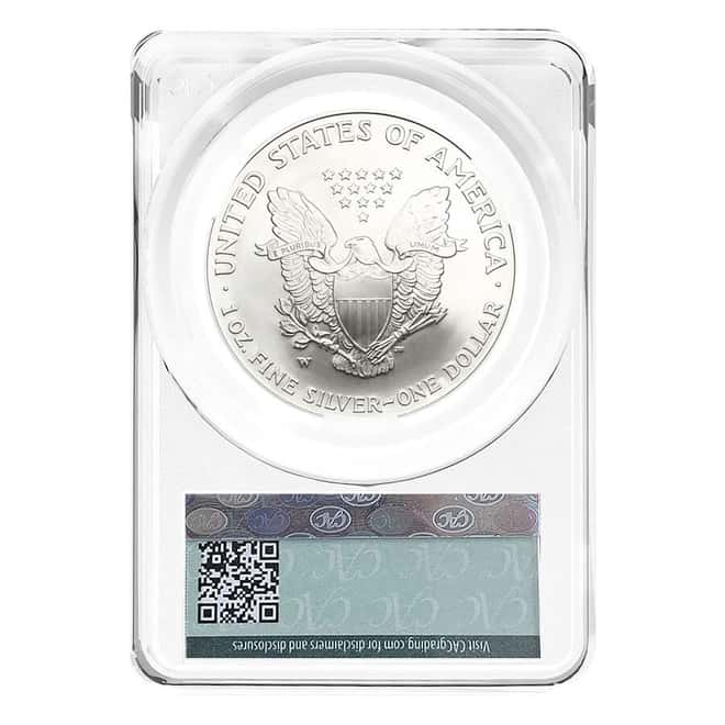 2006-W 1 oz Burnished Silver American Eagle CAC MS 70