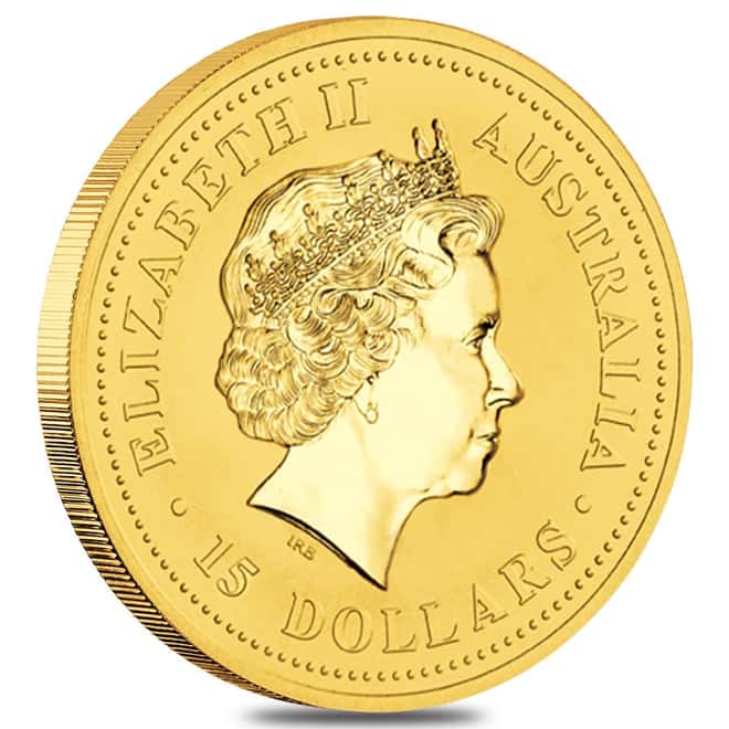 2007 1/10 oz Gold Lunar Pig BU Australia Perth Mint Series I