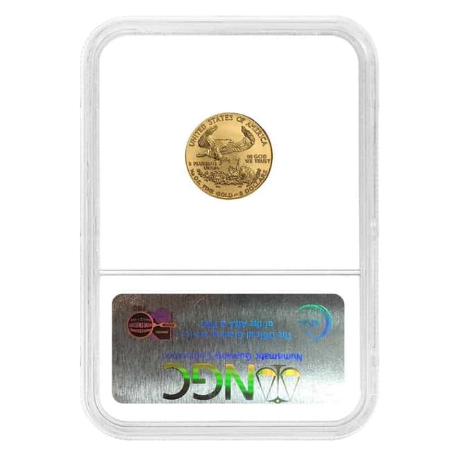 2007 W 1/10 oz $5 Burnished Gold American Eagle NGC MS 69 Early Releases