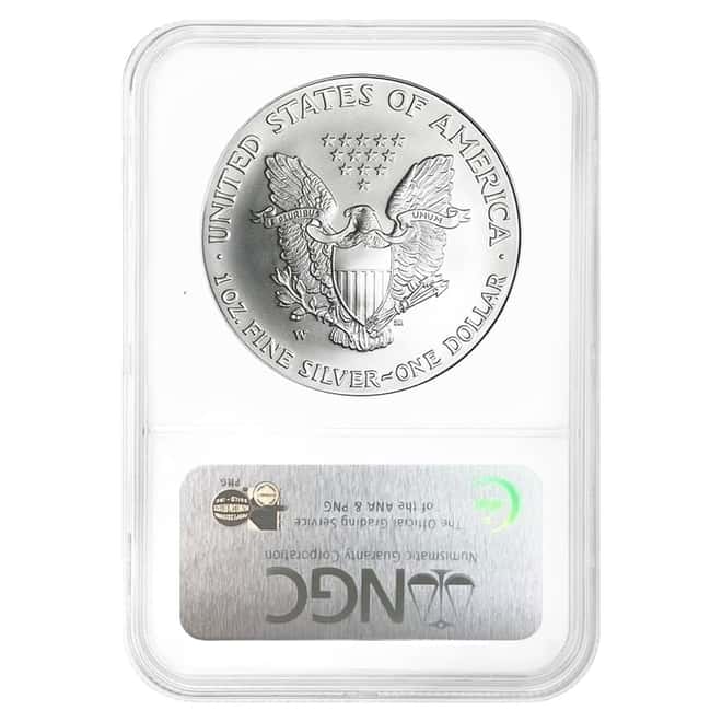 2007-W 1 oz Burnished Silver American Eagle NGC MS 69