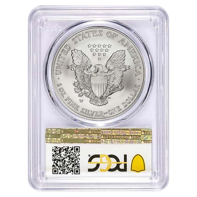 2007-W 1 oz Burnished Silver American Eagle PCGS SP 69