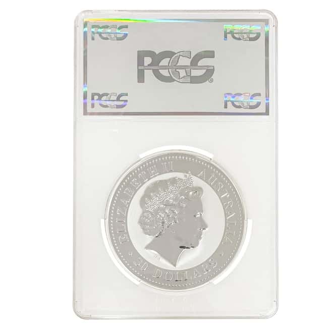 2008 1 Kilo Silver Australian Kookaburra Perth Mint PCGS MS 69