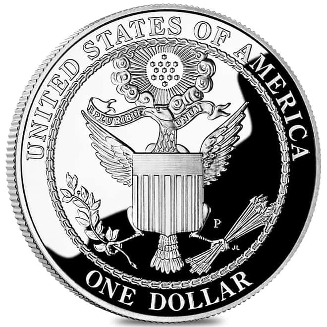 2008-P Bald Eagle Proof Silver Dollar $1 Commem (w/Box & COA)