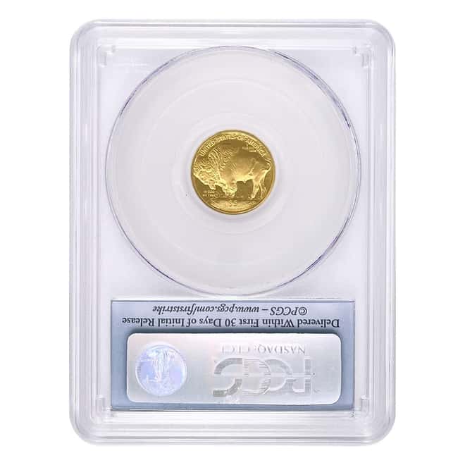 2008 W 1/10 oz $5 Proof Gold Buffalo PCGS PF 69 DCAM First Strike