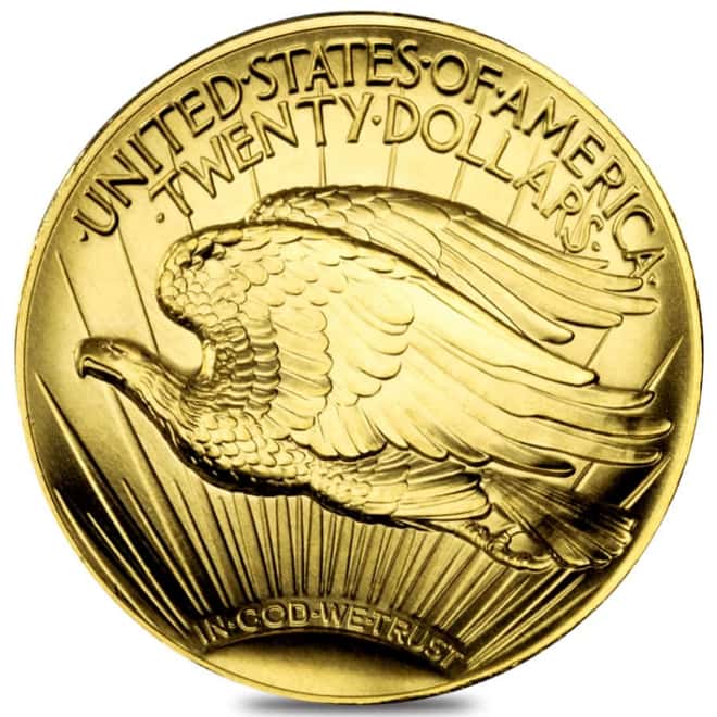 2009 1 oz $20 Ultra High Relief Saint-Gaudens Gold Double Eagle Coin (w/Box & COA)