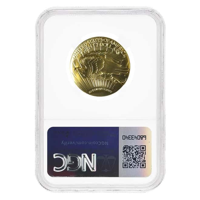 2009 1 oz $20 Ultra High Relief Saint-Gaudens Gold Double Eagle NGC MS 69 PL