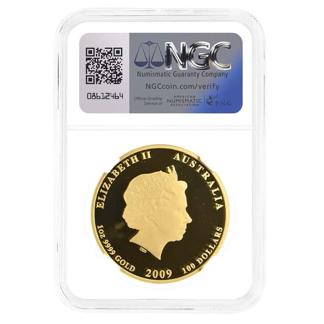 2009 1 oz Proof Gold Lunar Ox Perth Mint NGC PF 69 UCAM