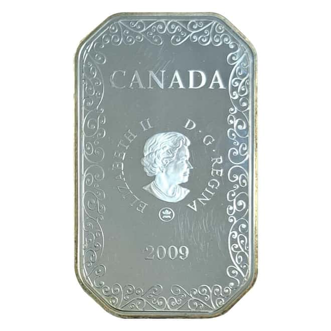 2009 Canada 1 oz Playing Card Money Series Ten of Spades Silver Coin