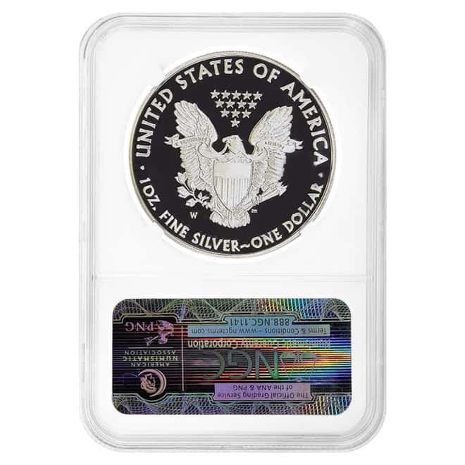 2010 W 1 oz Proof Silver American Eagle $1 Coin NGC PF 70 ER UCAM
