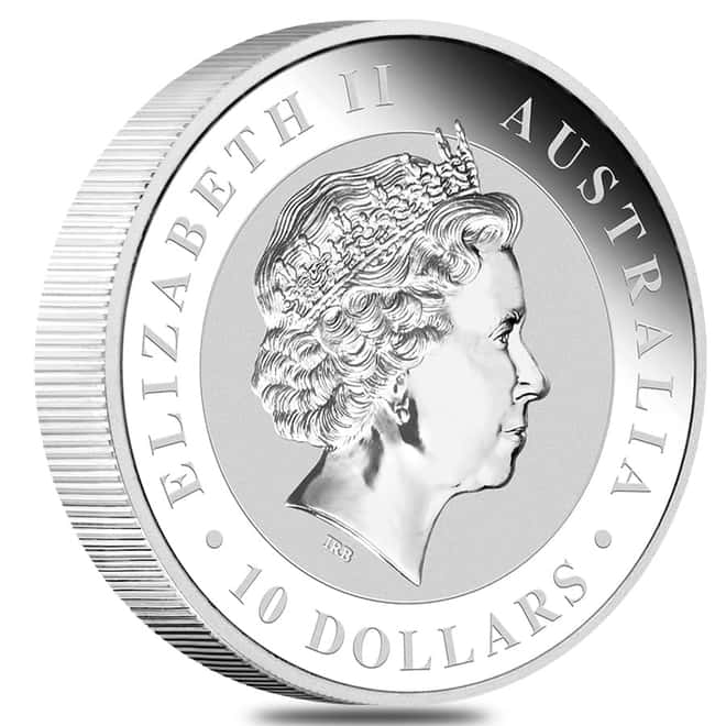 2011 10 oz Silver Australian Kookaburra Perth Mint .999 Fine BU In Cap