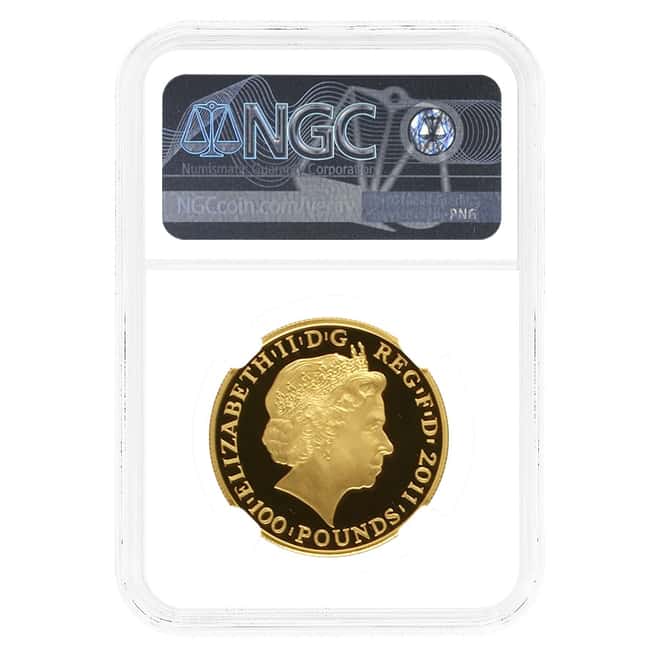 2011 1 oz GB Proof Gold 2012 London Olympics Jupiter NGC PF 69