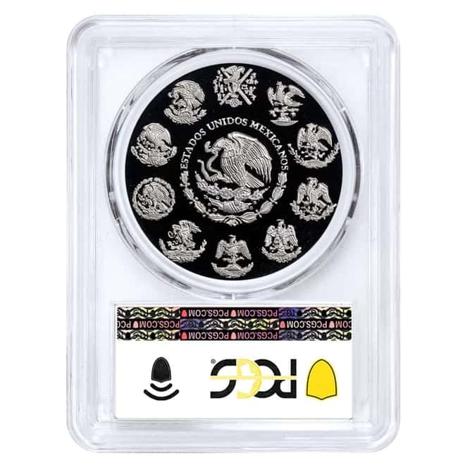 2011 Mexico 1 oz Proof Silver Chichen Itza - The Nunnery 5 Pesos PCGS PF 70