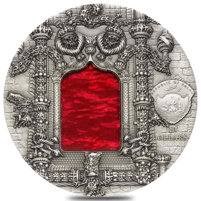 2011 Palau 2 oz Silver Tiffany Art Manueline Coin NGC PF 70