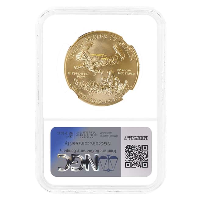 2011-W 1 oz $50 Burnished Gold American Eagle NGC MS 70