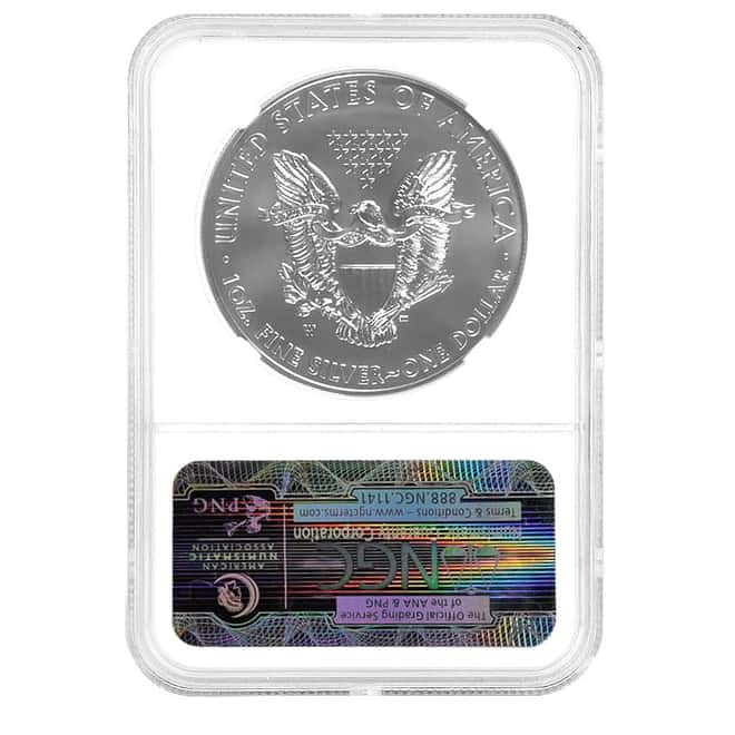 2012-W 1 oz Burnished Silver American Eagle NGC MS 70