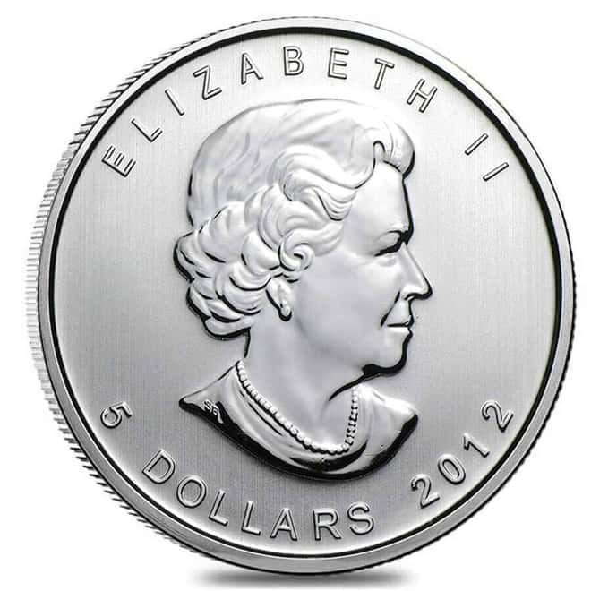 2012 1 oz Canadian Silver Maple Leaf Coin BU (Sealed)