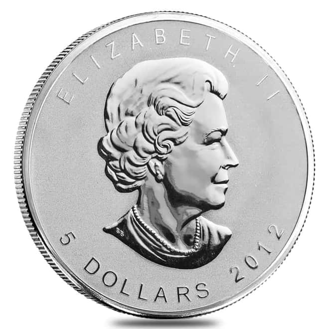 2012 1 oz Canadian Silver Maple Leaf Dragon Privy Reverse Proof Coin