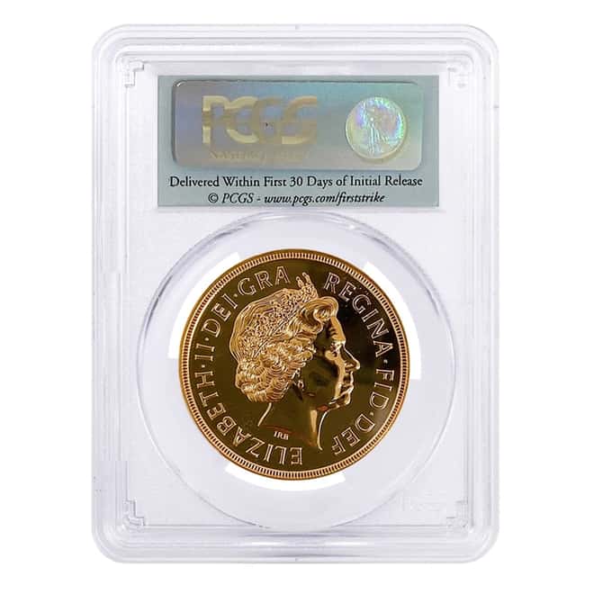2012 Great Britain Gold 5 Pound Sovereign PCGS MS 69 FS