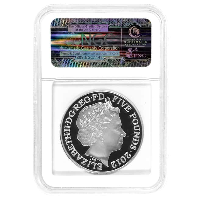 2012 UK Silver Piedfort London Olympics NGC PF 70 UCAM