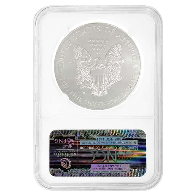 2012-W 1 oz Burnished Silver American Eagle $1 Coin NGC MS 69