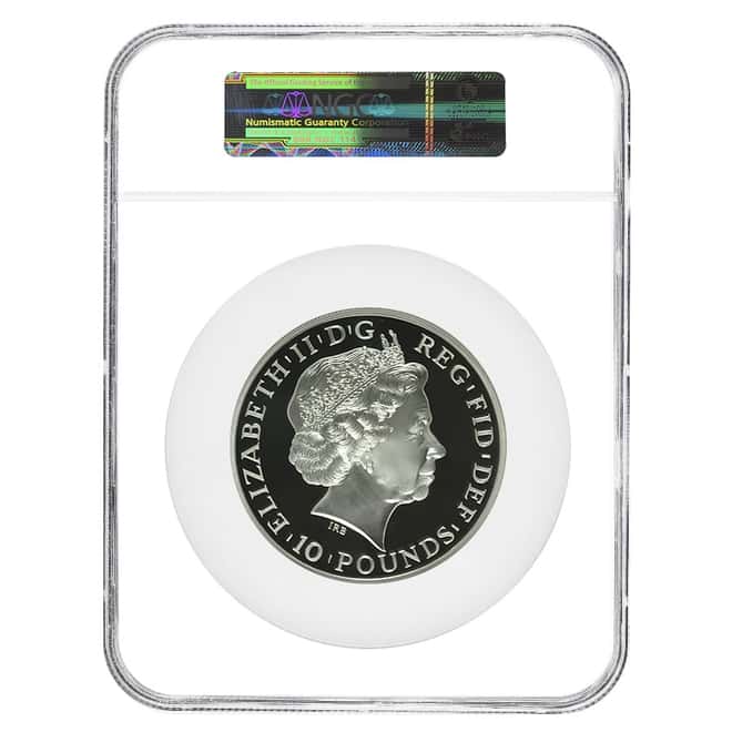 2013 Great Britain 5 oz Proof Silver Britannia NGC PF 69 UCAM FR