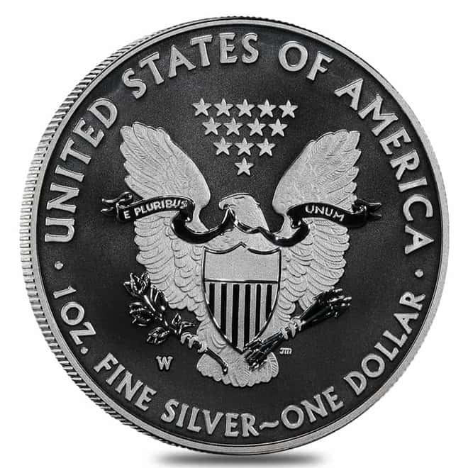 2013-W 1 oz Enhanced Silver American Eagle $1 Coin (in Cap)